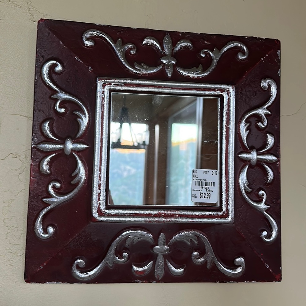 Decorative vintage style wall mirror